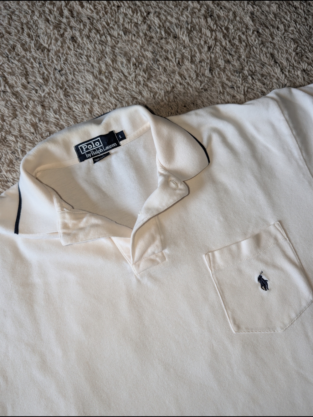 Polo Ralph Lauren Mens Polo Shirt Size L Classic Short Sleeve